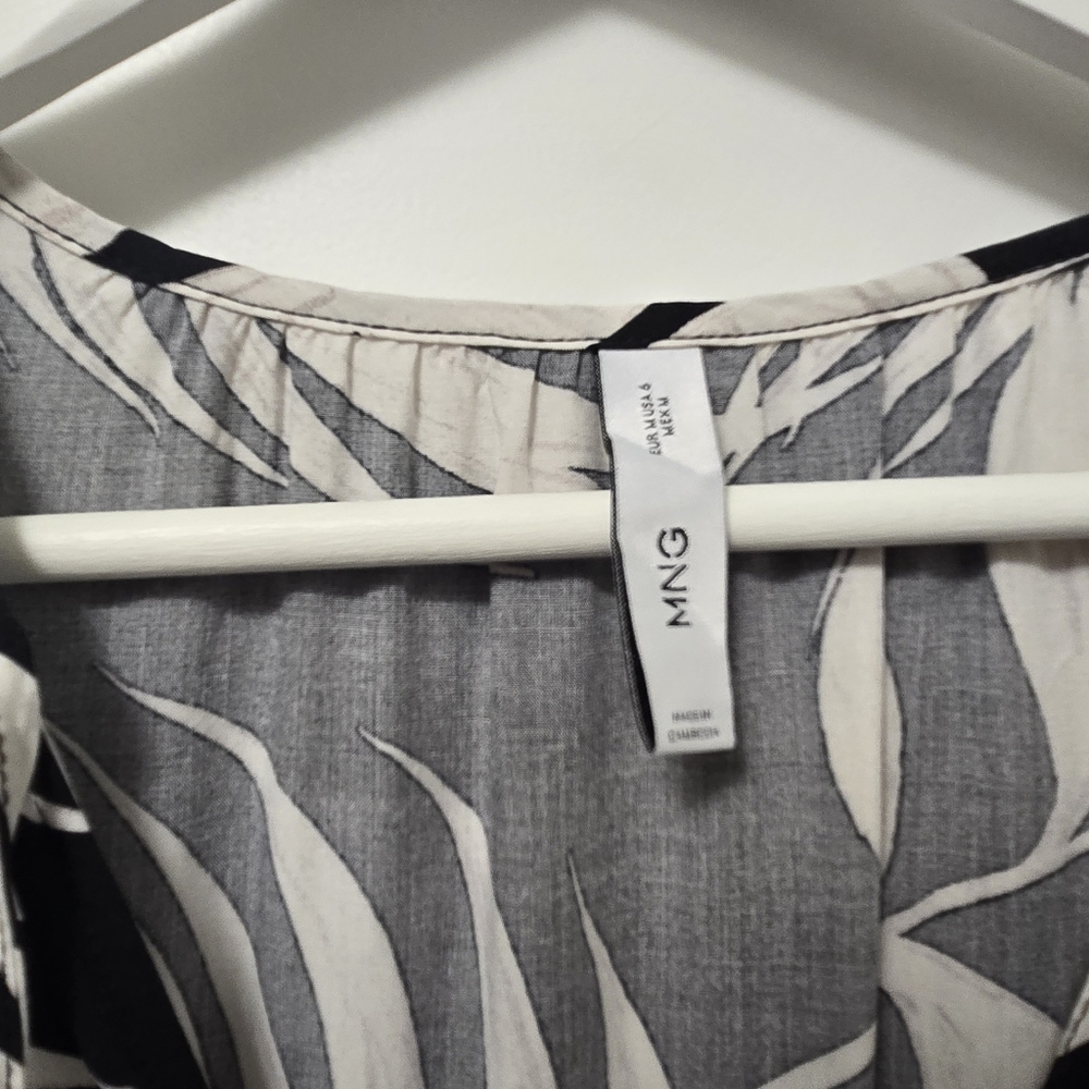 Mango Black and White Maxi Dress - Picture 3 of 10